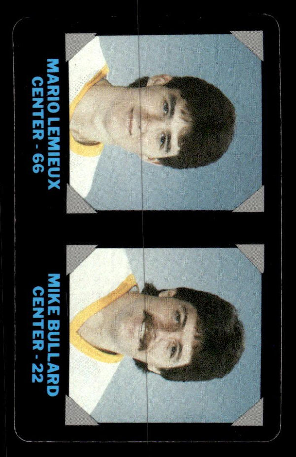 1985 7-11 COLLECTOR'S SERIES MARIO LEMIEUX 15 RC MIKE BULLARD PENGUINS