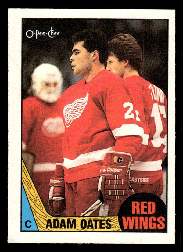 1987 O-PEE-CHEE ADAM OATES 123 NRMT RC HOCKEY DETROIT RED WINGS