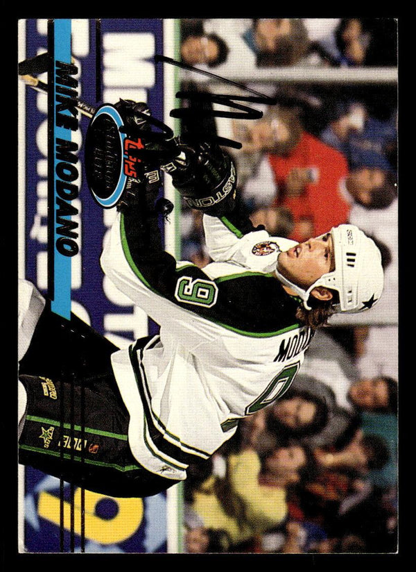 1993 STADIUM CLUB MIKE MODANO 130 EXMT MEMBERS ONLY AUTOGRAPH DALLAS STARS
