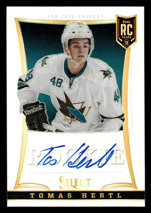 2013 PANINI SELECT TOMAS HERTL 305 MINT PRIZM RC AUTOGRAPH 68/99 SAN JOSE SHARKS