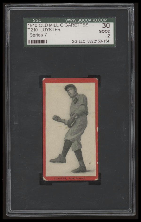 1910 T210 BILLY LUYSTER NNO GOOD T210 SGC 2 BASEBALL FAYETTEVILLE HIGHLANDERS