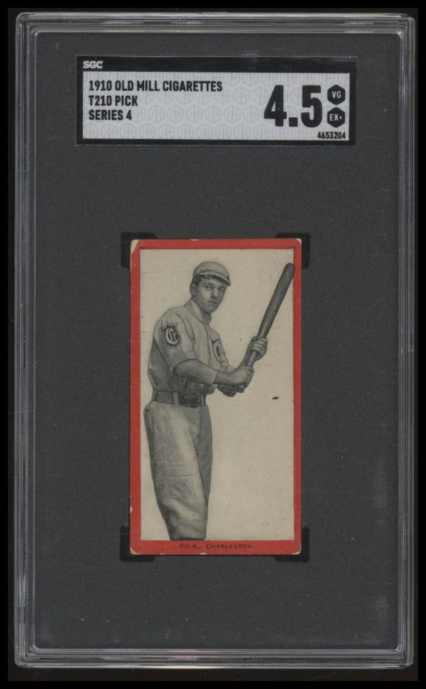 1910 T210 PICK NNO VG-EX+ T210 SGC 4.5 BASEBALL CHARLESTON SENATORS