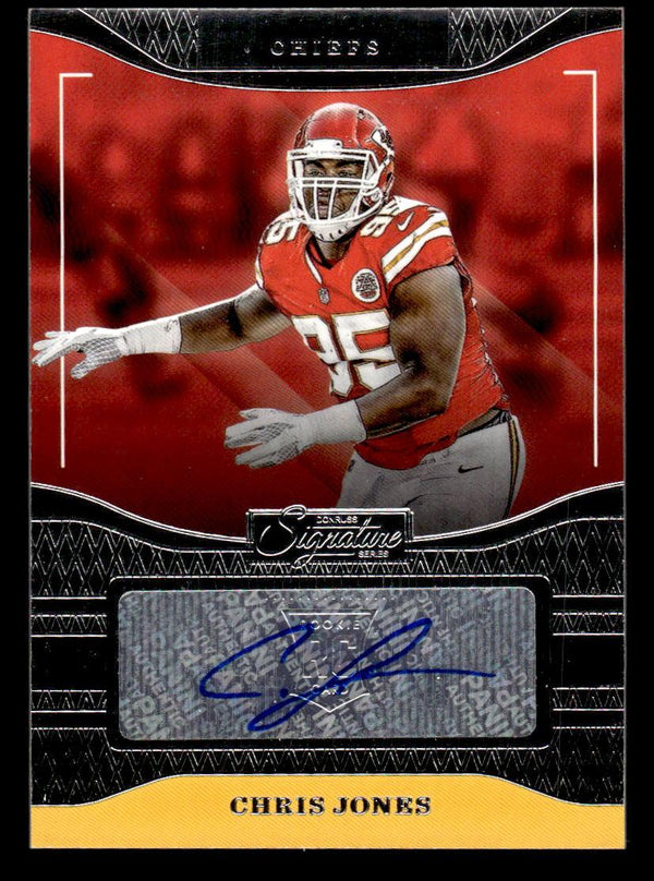 2016 DONRUSS SIGNATURE SERIES CHRIS JONES 225 RC AUTOGRAPH KANSAS CITY CHIEFS