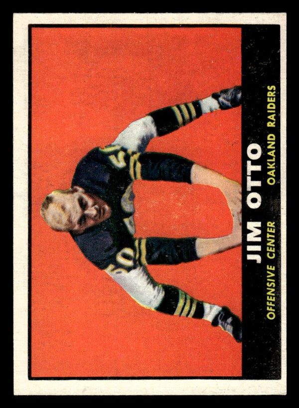 1961 TOPPS JIM OTTO 182 NRMT-MT RC FOOTBALL OAKLAND RAIDERS