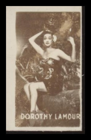 1948 TOPPS MAGIC PHOTOS DOROTHY LAMOUR 10F VG STARS OF STAGE & SCREEN ACTRESS
