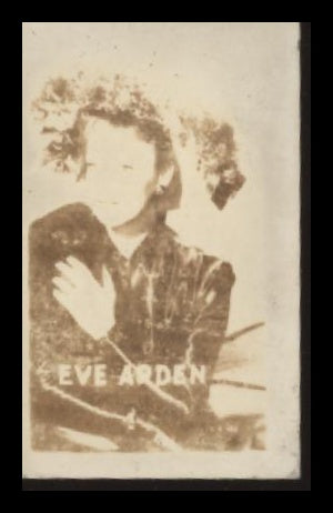 1948 TOPPS MAGIC PHOTOS EVE ARDEN 16F VG STARS OF STAGE & SCREEN ACTRESS