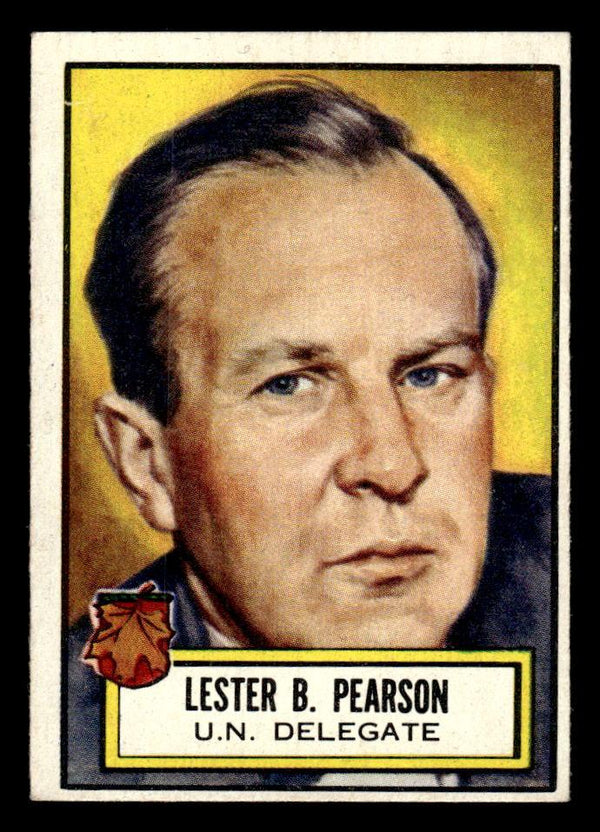 1952 TOPPS LOOK 'N SEE LESTER B. PEARSON 99 NRMT POLITICIAN