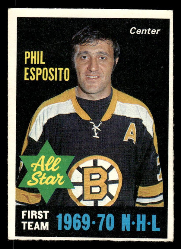 1970 O-PEE-CHEE PHIL ESPOSITO 237b VG-EX HOCKEY BOSTON BRUINS