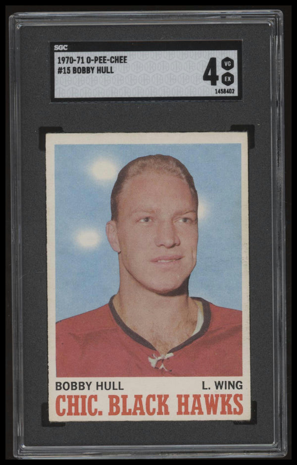 1970 TOPPS BOBBY HULL 15 VG-EX SGC 4 HOCKEY CHICAGO BLACKHAWKS
