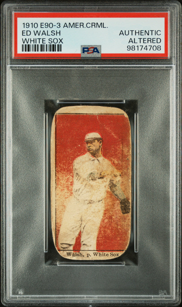 1910 E90-3 ED WALSH NNO POOR AMERICAN CARAMEL PSA A BASEBALL CHICAGO WHITE SOX