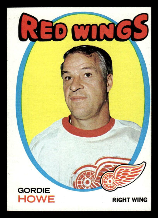 1971 TOPPS GORDIE HOWE 70 NRMT HOCKEY DETROIT RED WINGS