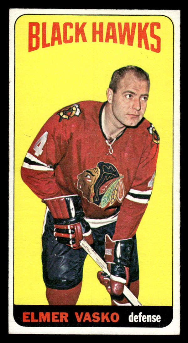 1964 TOPPS ELMER VASKO 5 EX HOCKEY CHICAGO BLACKHAWKS