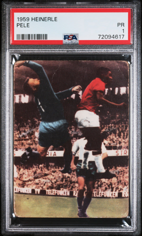 1959 HEINERLE PELE NNO POOR 2ND YEAR FOOTBALL PSA 1 SOCCER BRAZIL