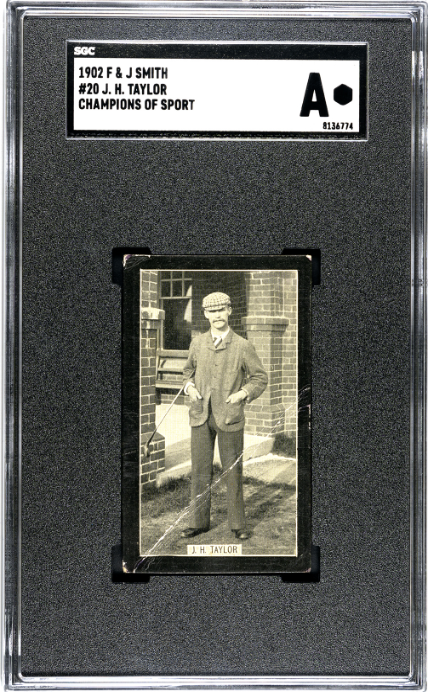 1902 F & J SMITH CHAMPIONS OF SPORT JOHN TAYLOR NNO FAIR J.H. SGC A GOLF