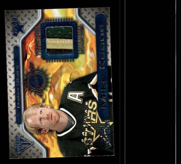 2000 PACIFIC PRIVATE STOCK TITANIUM MIKE KEANE 85 GAME GEAR PATCH 381/400 STARS