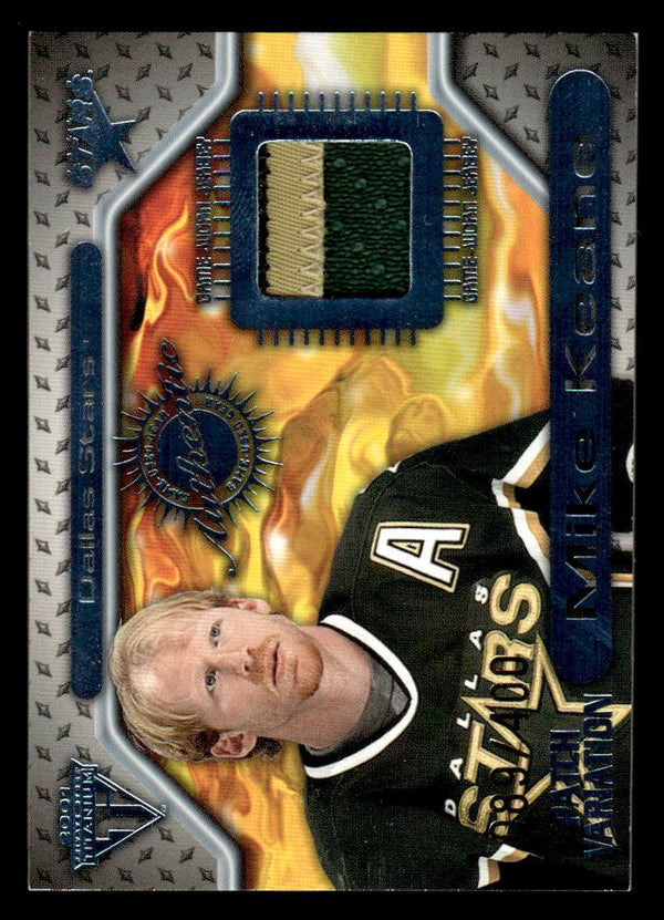 2000 PACIFIC PRIVATE STOCK TITANIUM MIKE KEANE 85 GAME GEAR PATCH 89/400 STARS