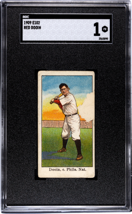 1908 E102 RED DOOIN NNO POOR SGC 1 BASEBALL PHILADELPHIA PHILLIES