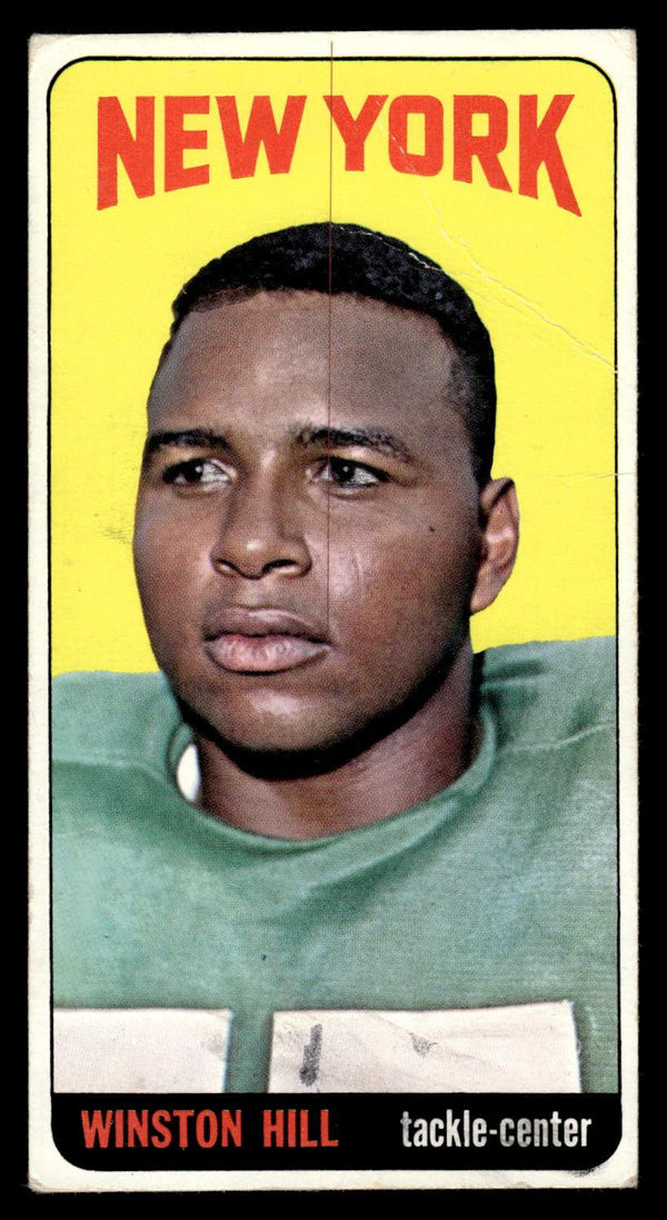 1965 TOPPS WINSTON HILL 116 FAIR RC SP SET BREAK FOOTBALL NEW YORK JETS