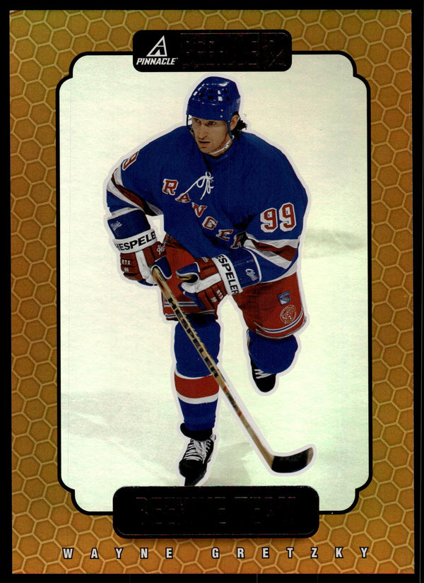 1997 PINNACLE BEEHIVE WAYNE GRETZKY 7 MINT BEEHIVE GOLD TEAM NEW YORK RANGERS