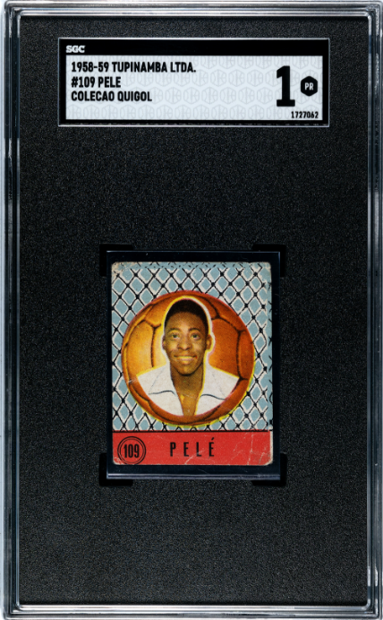 1958 TUPINAMBA LIMITED PELE 109 POOR RC COLECAO QUIGOL SGC 1 SOCCER BRAZIL