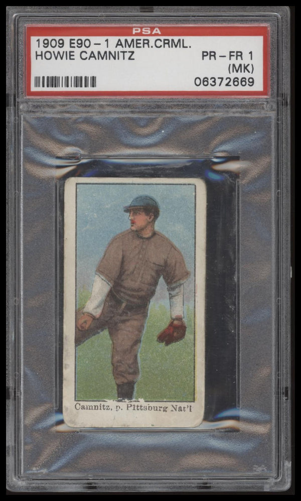 1909 E90-1 HOWIE CAMNITZ AMERICAN CARAMEL PSA 1MK POOR PITTSBURGH PIRATES