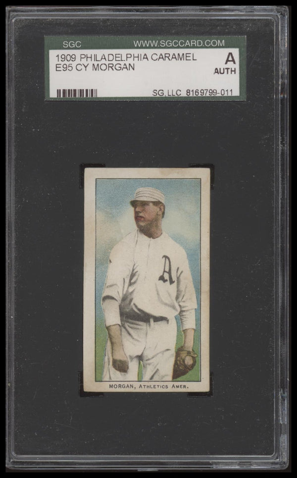 1909 E95 CY MORGAN PHILADELPHIA CARAMEL SGC A GOOD PHILADELPHIA ATHLETICS
