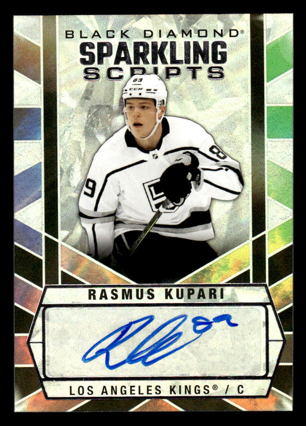 2022 BLACK DIAMOND RASMUS KUPARI SC-RK SPARKLING SCRIPTS AUTOGRAPH KINGS