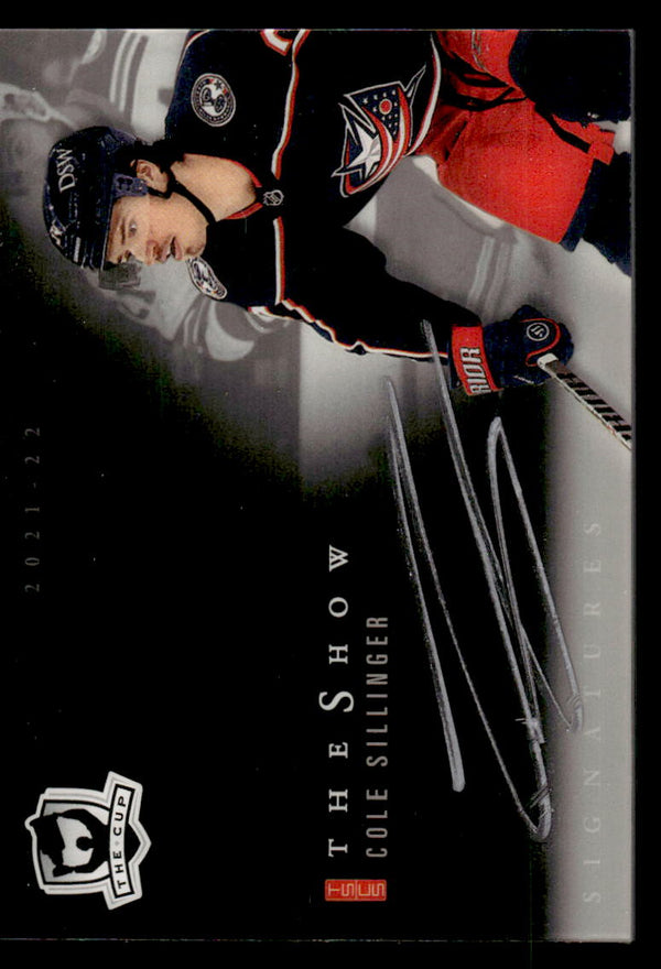 2021 UPPER DECK THE CUP COLE SILLINGER NMT THE SHOW BLACK AUTOGRAPH BLUE JACKETS