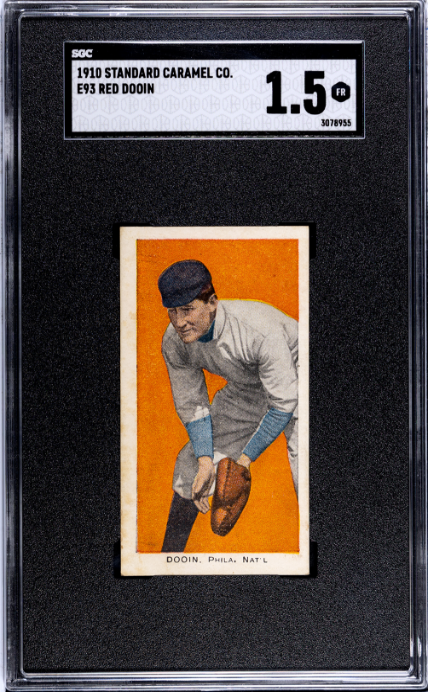 1910 E93 RED DOOIN FAIR STANDARD CARAMEL SGC 1.5 BASEBALL PHILADELPHIA PHILLIES