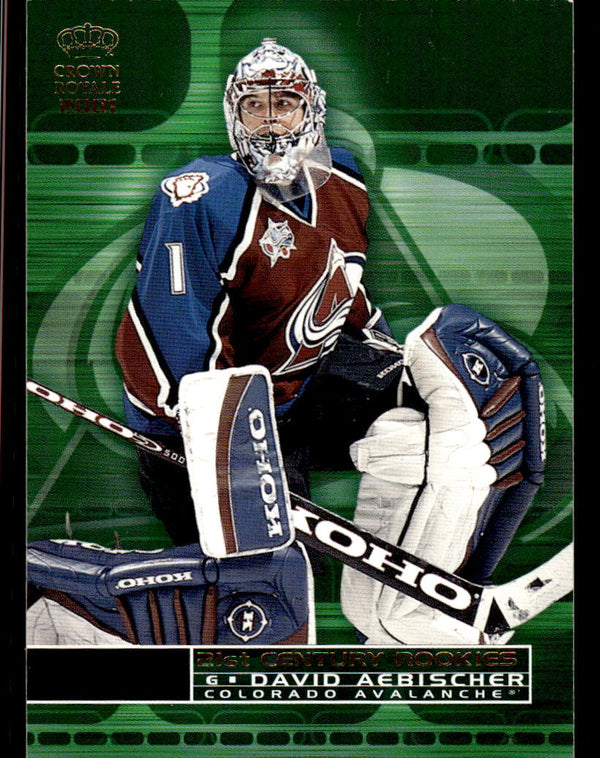 2000 PACIFIC CROWN ROYALE DAVID AEBISCHER 7 MINT 21ST CENTURY ROOKIES HOCKEY COLORADO AVALANCHE
