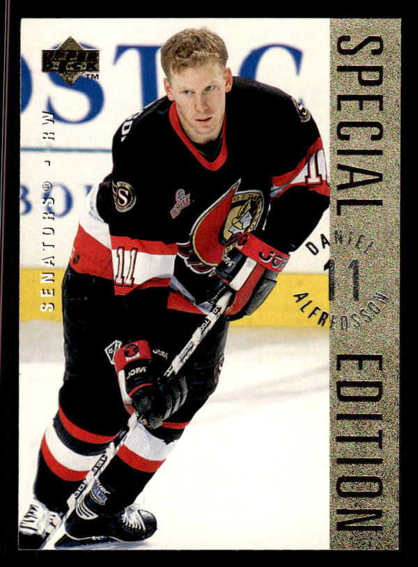 1995 UPPER DECK DANIEL ALFREDSSON SE145 MINT SPECIAL EDITION GOLD RC HOCKEY OTTAWA SENATORS