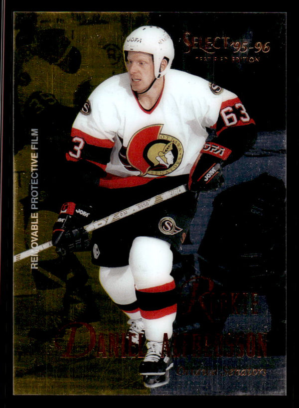 1995 SELECT CERTIFIED DANIEL ALFREDSSON 122 MINT RC HOCKEY OTTAWA SENATORS