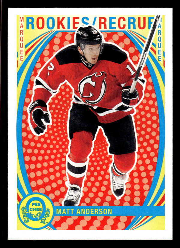 2013 O-PEE-CHEE MATT ANDERSON 507 MINT PEE-CHEE-RETRO RC HOCKEY NEW JERSEY DEVIL