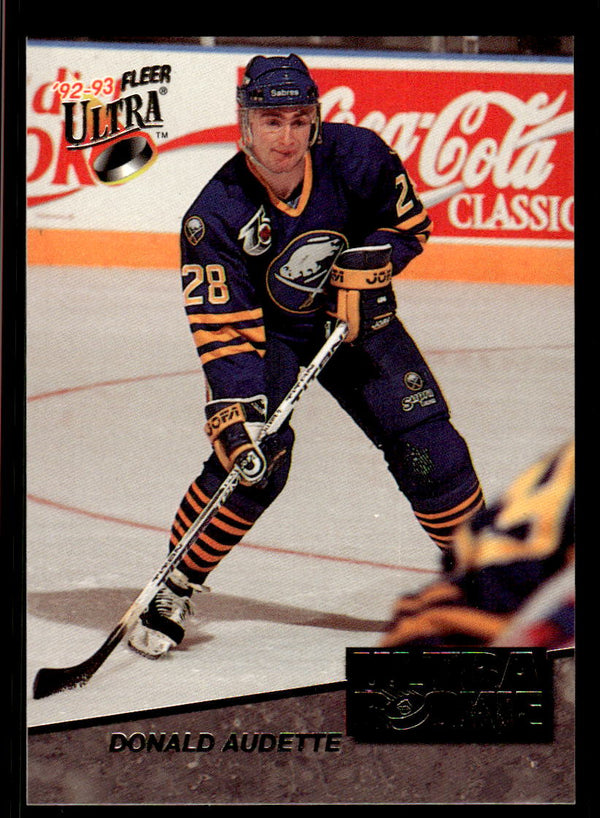 1992 ULTRA DONALD AUDETTE 2 MINT ULTRA ROOKIES HOCKEY BUFFALO SABRES