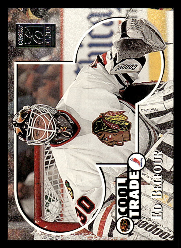 1995 DONRUSS ELITE ED BELFOUR 14 MINT COOL TRADE Ltd Ed HOCKEY CHICAGO BLACKHAWK