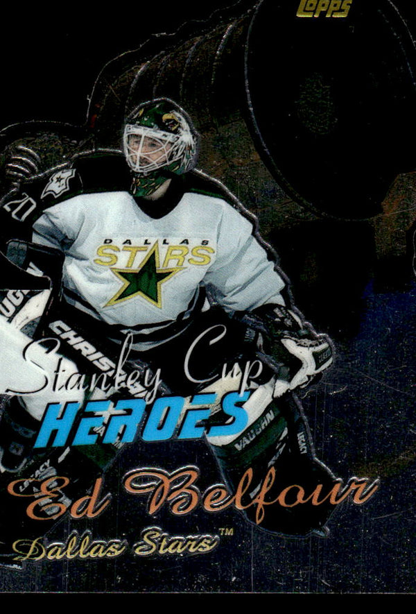 1999 TOPPS ED BELFOUR SC19 MINT STANLEY CUP HEROES HOCKEY DALLAS STARS