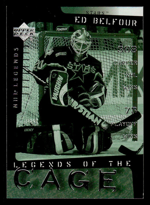 2000 UPPER DECK LEGENDS ED BELFOUR LC5 MINT LEGENDS OF CAGE HOCKEY DALLAS STARS