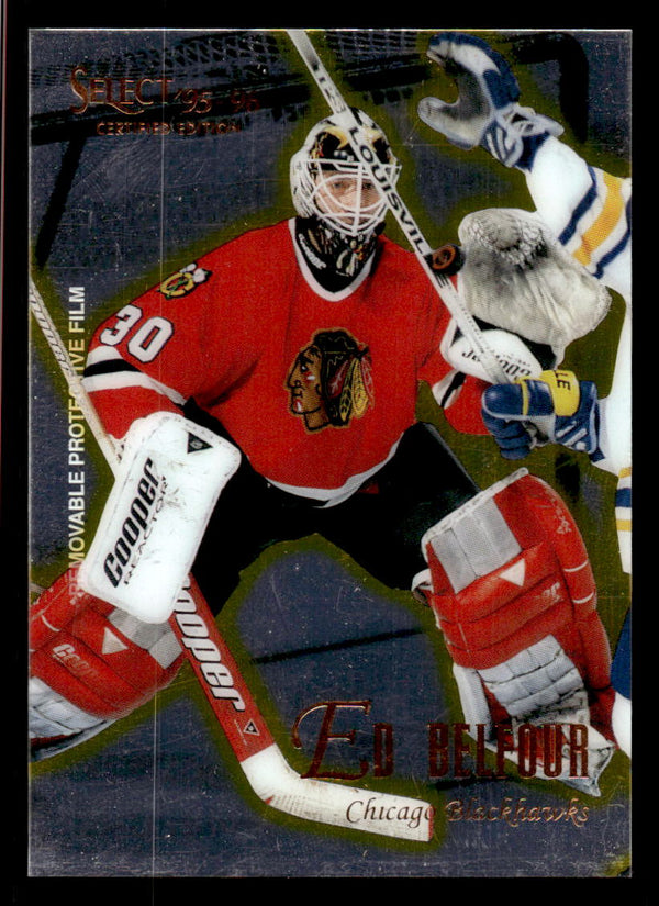 1995 SELECT CERTIFIED ED BELFOUR 93 NRMT HOCKEY CHICAGO BLACKHAWKS