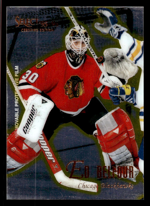 1995 SELECT CERTIFIED ED BELFOUR 93 NRMT HOCKEY CHICAGO BLACKHAWKS