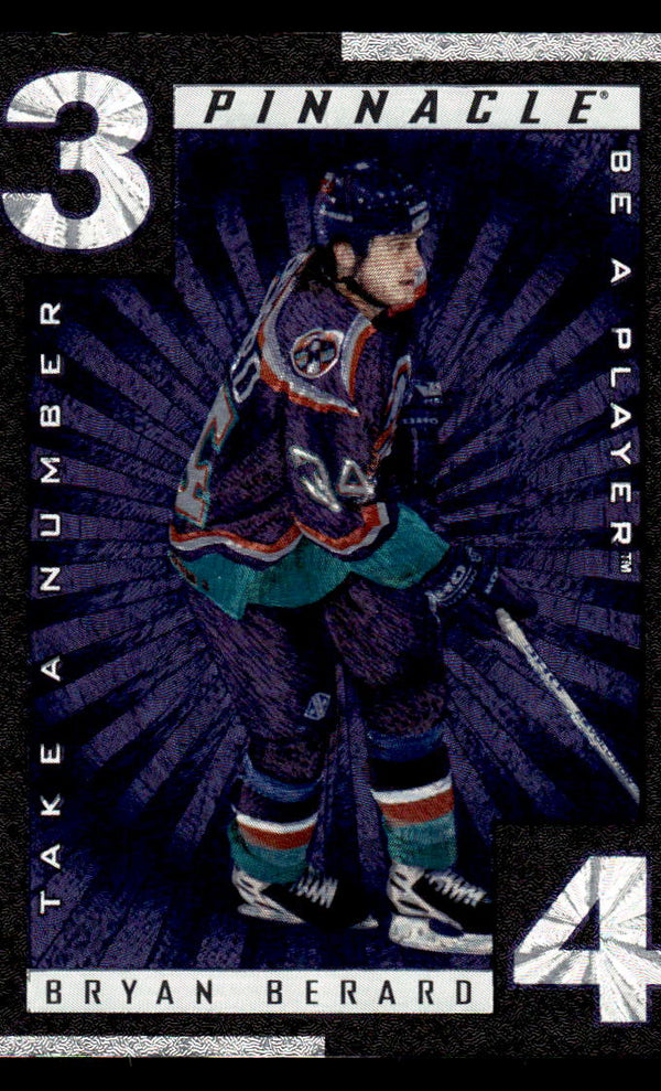 1997 PINNACLE BE A PLAYER BRYAN BERARD TN9 MINT TAKE A NUMBER HOCKEY NEW YORK ISLANDERS