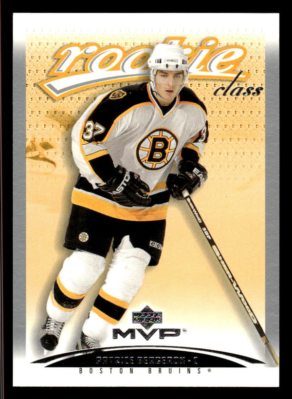 2003 UPPER DECK MVP PATRICE BERGERON 468 MINT RC HOCKEY BOSTON BRUINS