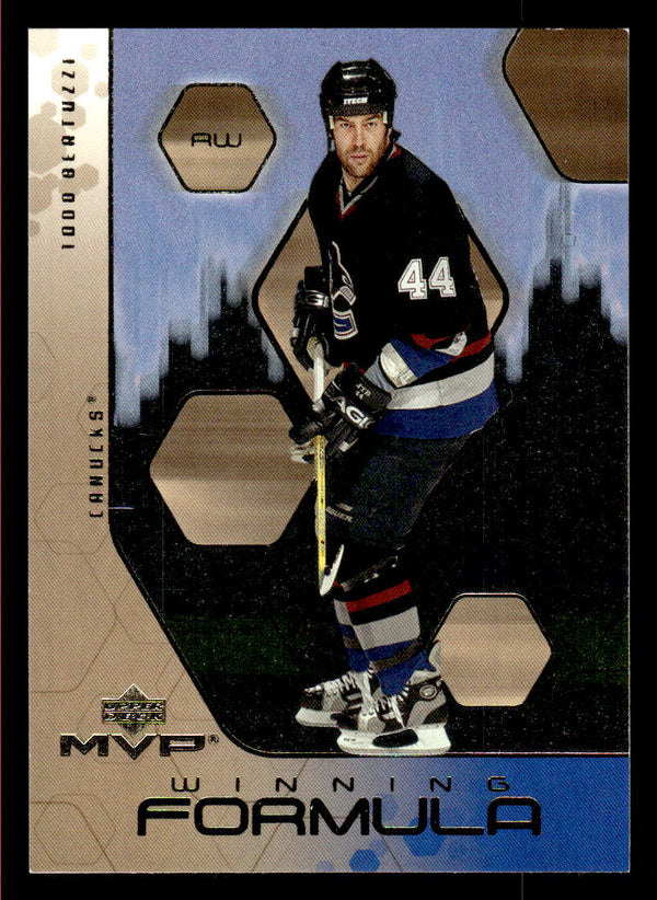 2003 UPPER DECK MVP TODD BERTUZZI WF2 MINT WIN FORMULA HOCKEY VANCOUVER CANUCKS
