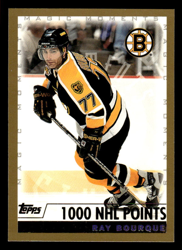 1999 TOPPS RAY BOURQUE 276d MINT 5-TIME NORRIS TROPHY WIN HOCKEY BOSTON BRUINS