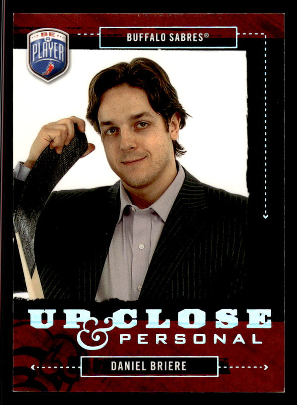 2006 BE A PLAYER DANIEL BRIERE UC24 MINT UP CLOSE 723/999 HOCKEY BUFFALO SABRES
