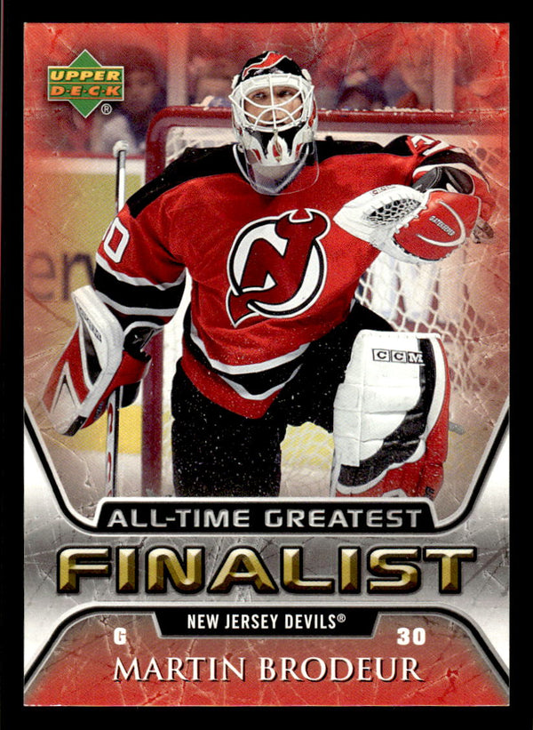 2005 UPPER DECK MARTIN BRODEUR 35 MINT ALL-TIME GREATEST HOCKEY NEW JERSEY DEVIL