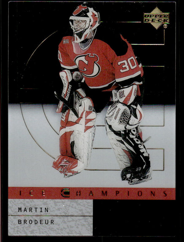 2000 UPPER DECK ICE MARTIN BRODEUR IC4 MINT ICE CHAMPIONS HOCKEY NEW JERSEY DEVILS