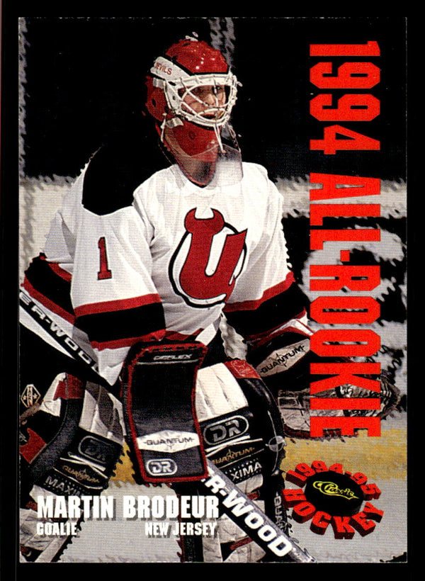 1994 CLASSIC MARTIN BRODEUR AR1 NRMT ALL-ROOKIE TEAM 8529/13500 HOCKEY NEW JERSEY DEVILS