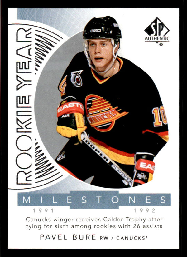 2017 SP AUTHENTIC PAVEL BURE RYM-PB MINT RC MILESTONES HOCKEY VANCOUVER CANUCKS