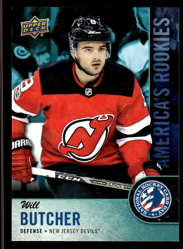 2018 UPPER DECK HOCKEY CARD DAY WILL BUTCHER USA-5 MINT HOCKEY NEW JERSEY DEVILS