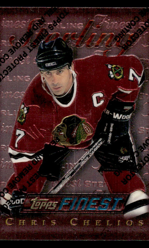 1995 FINEST CHRIS CHELIOS 121 MINT HOCKEY CHICAGO BLACKHAWKS